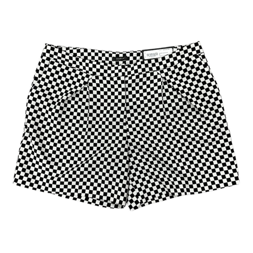 Worthington Modern Fit Black + White Checkered Shorts